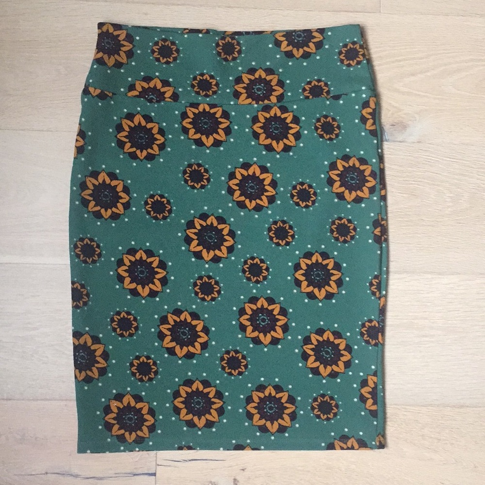 Lula roe skirt green size medium
